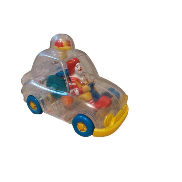VINTAGE 1996 Rare McDonald's happy meal toy Ronald McDonald clear car 1996 - Picture 5 of 10